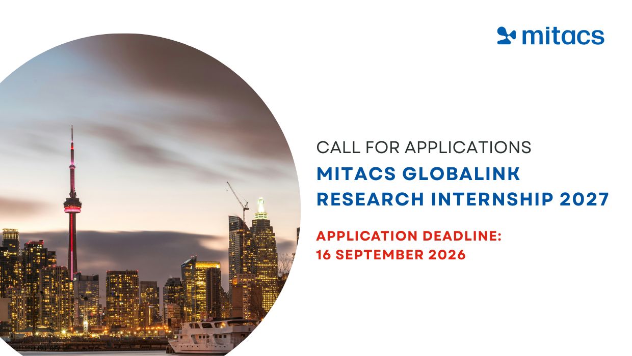  Прийом заявок для участі студентів в програмі стажувань Mitacs Globalink Research Internship 2027 розпочато! 