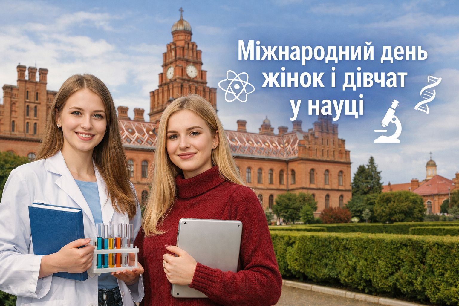 Вітаємо з Міжнародним днем жінок і дівчат у науці