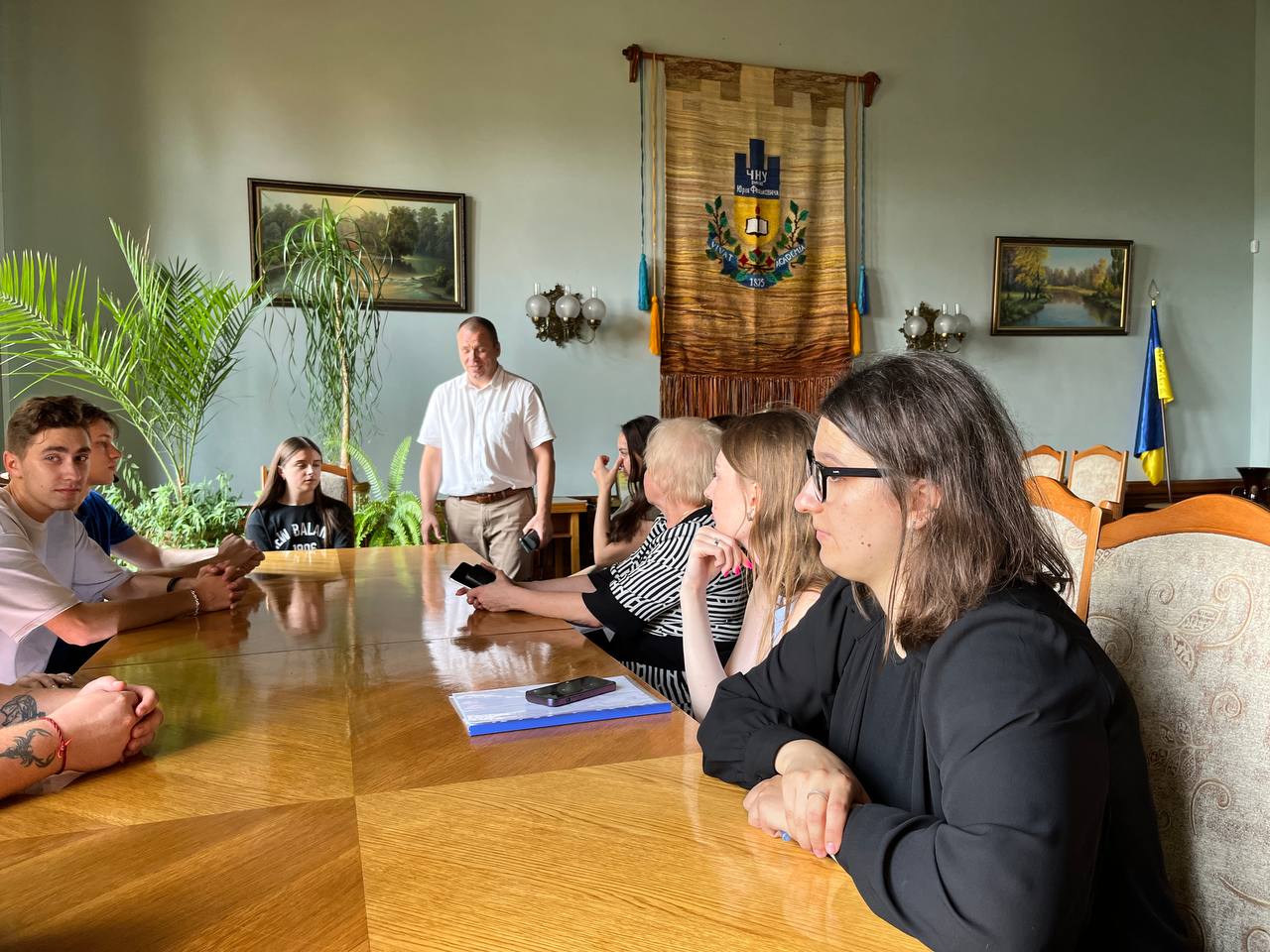 Зустріч учасників воркшопу з ректором