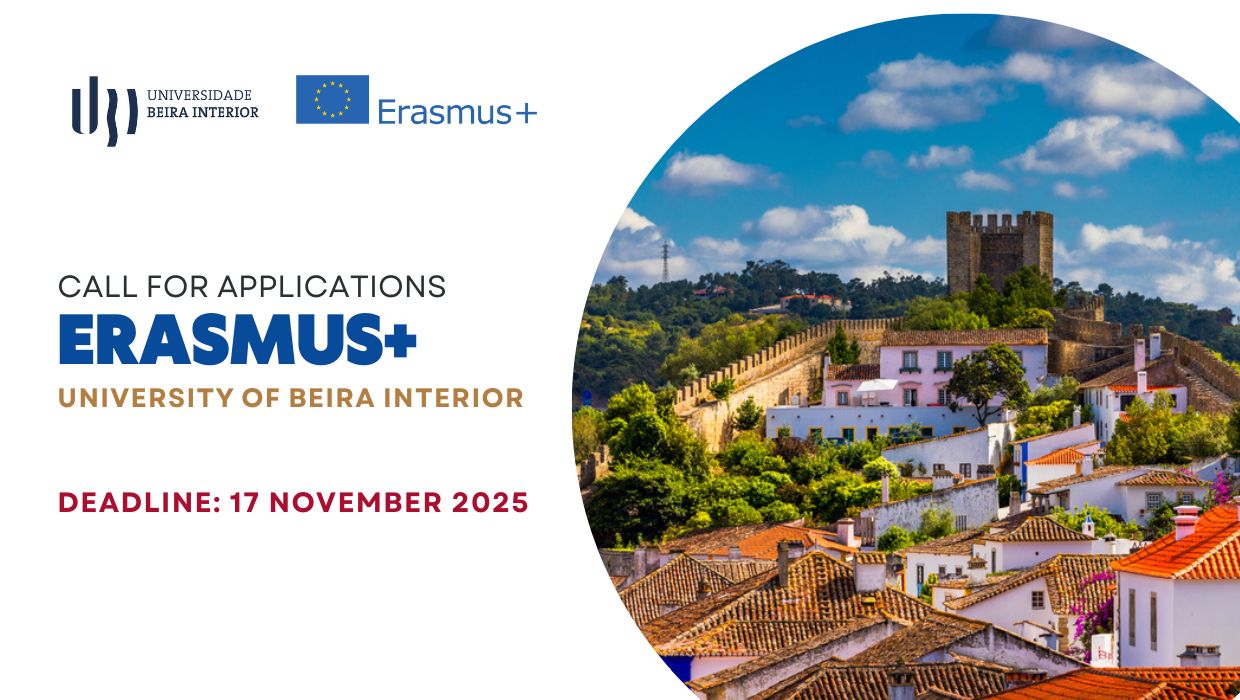 Відкрито конкурс ERASMUS+ на семестрове навчання до Університету Внутрішньої Бейри (Португалія) на весняний семестр 2026р.