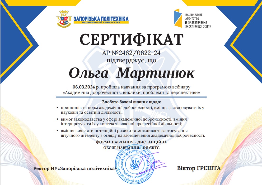 Мартинюк О.В.