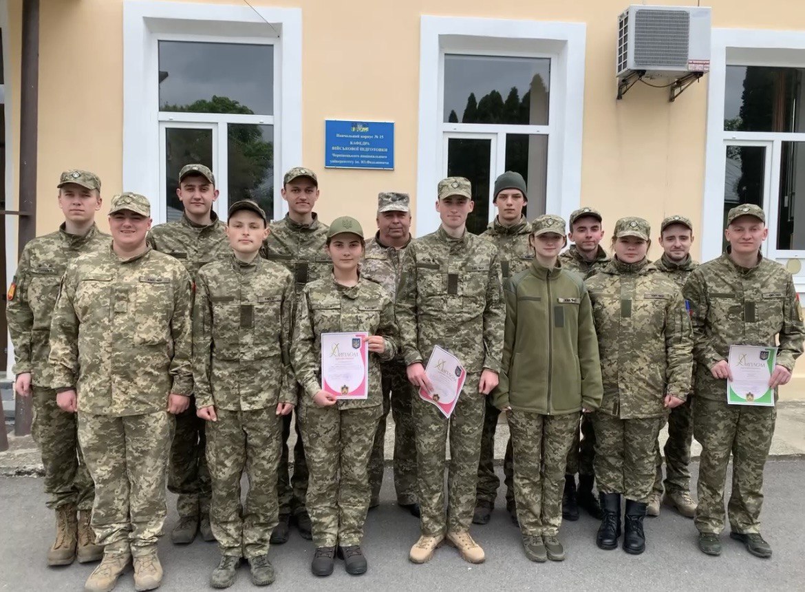 322 взвод на чолі з завідувачем кафедри Топчієм С.М.