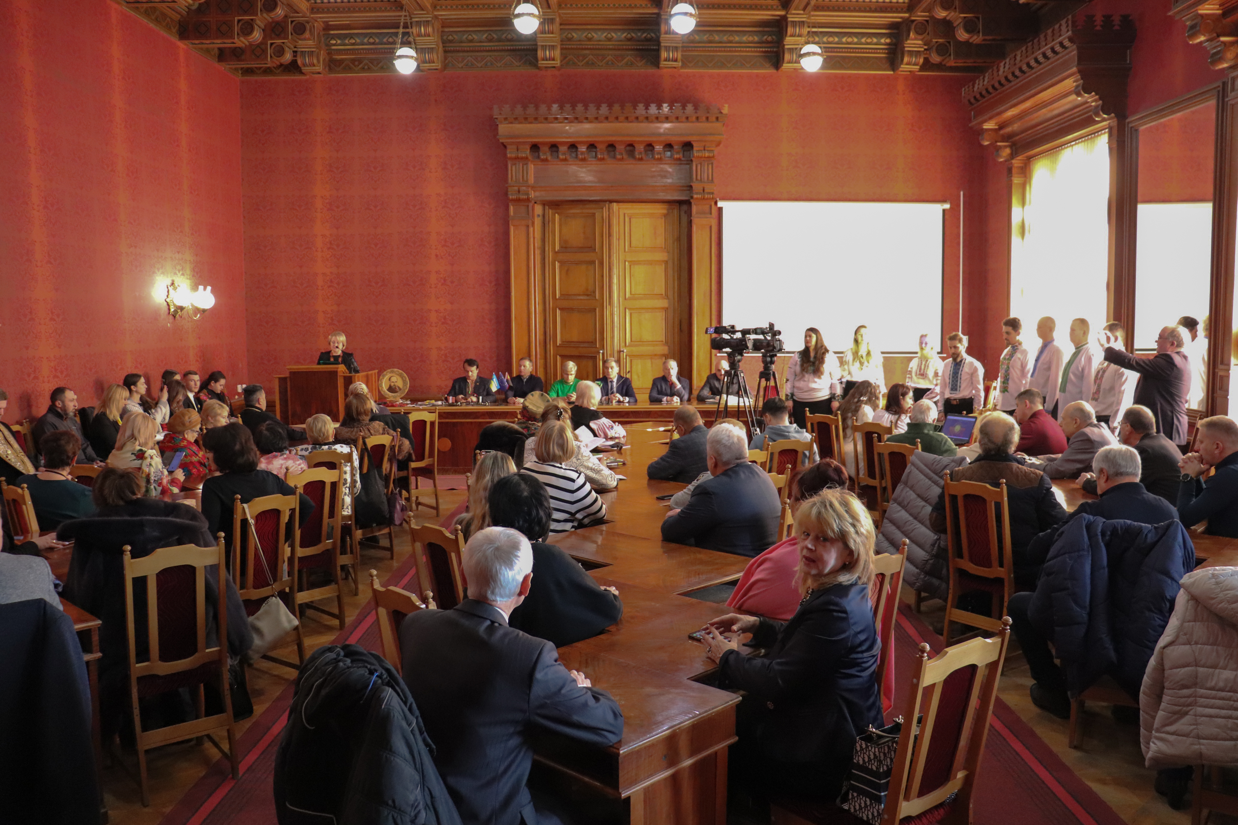 Урочисте зібрання товариства "Просвіта"