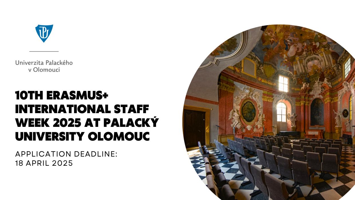 10th Erasmus+ International Staff Week 2025 at Palacký University Olomouc – Inclusion, Diversity & Equal Opportunities