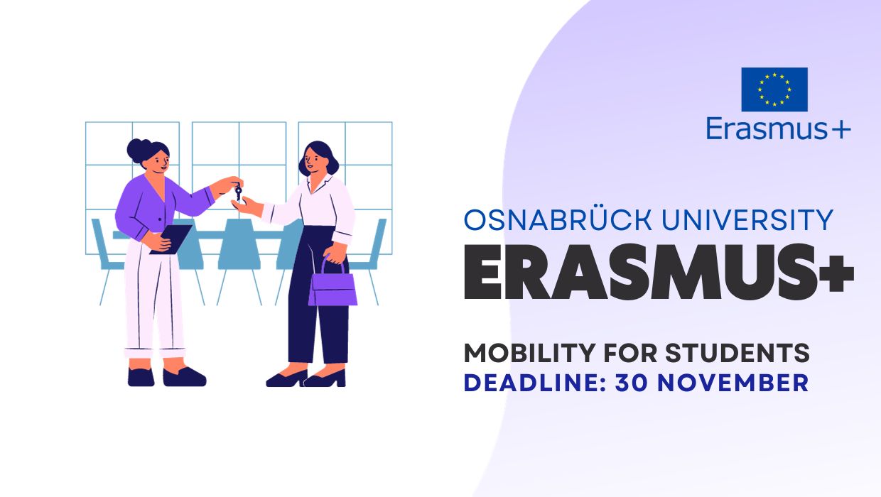 Відкрито конкурс ERASMUS+ в Оснабрюцький університет (Німеччина) на весняний семестр 2023/24