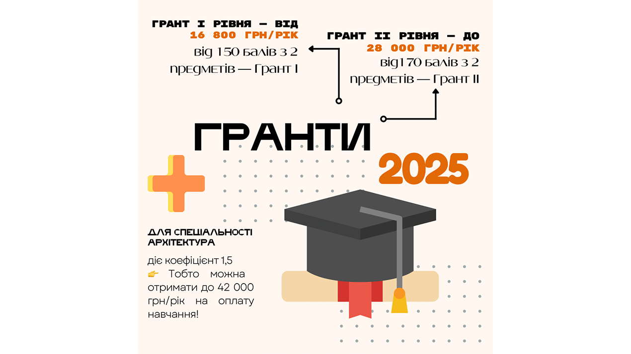 🏛 ГРАНТ ДЛЯ МАЙБУТНІХ АРХІТЕКТОРІВ
