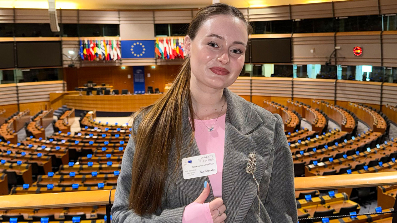 Участь студентки ЧНУ в програмі «Sibillini-Europa study trip to Brussel»