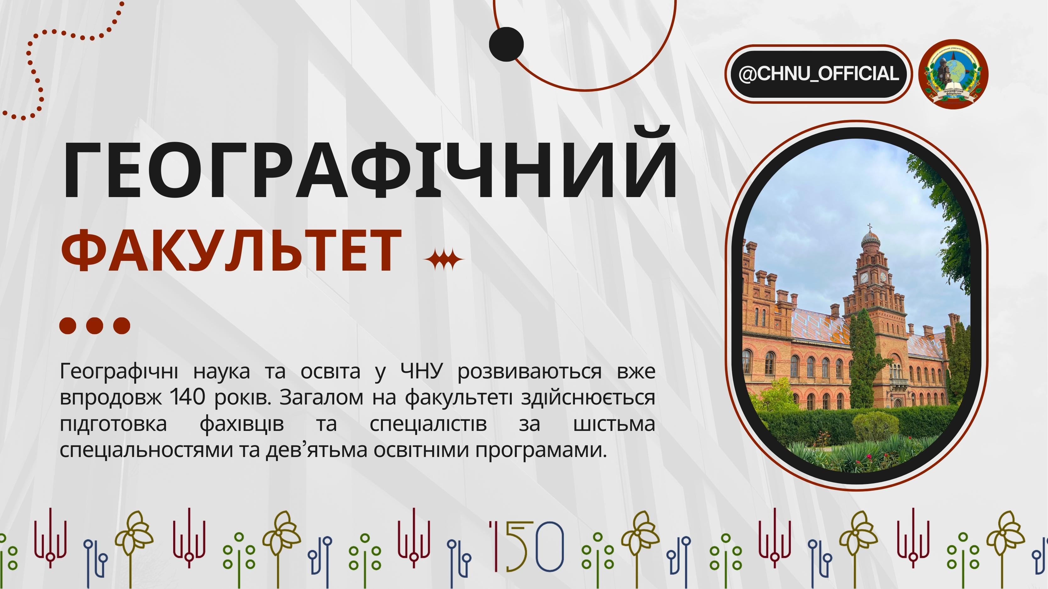 Вибери майбутнє: географічний факультет