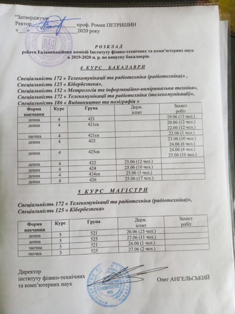 Розклад