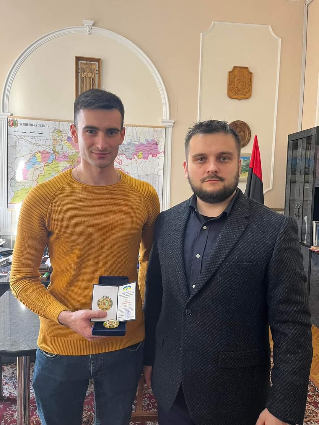 Дмитро Сорокан і заступник голови Чернівецьої обласної ради Дмитро Павлюк