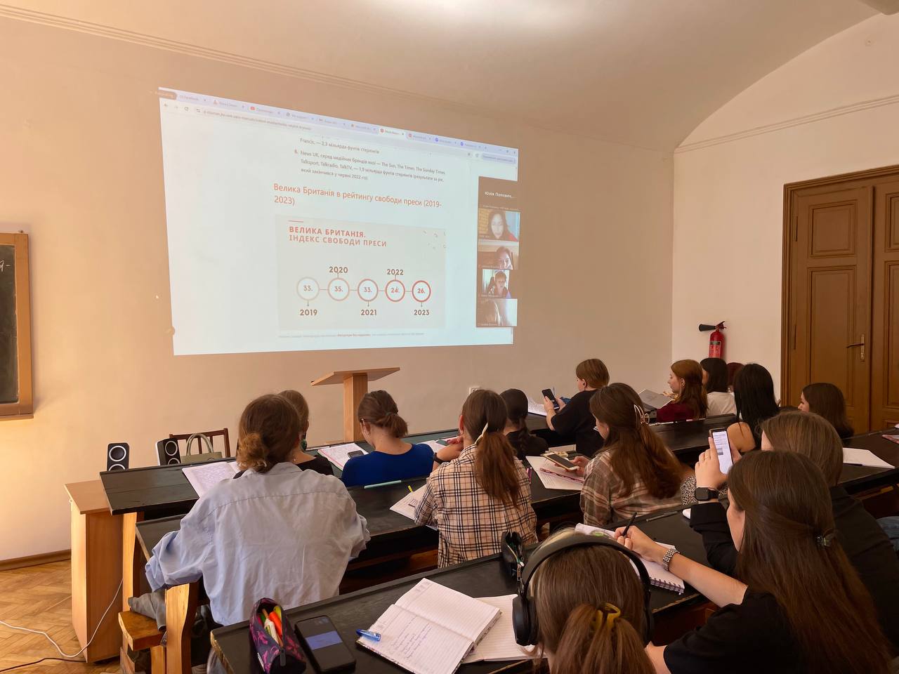 презентація онлайн-посібника «Що варто знати про найбільші світові медіа» для студентів кафедри журналістики Чернівецького національного університету