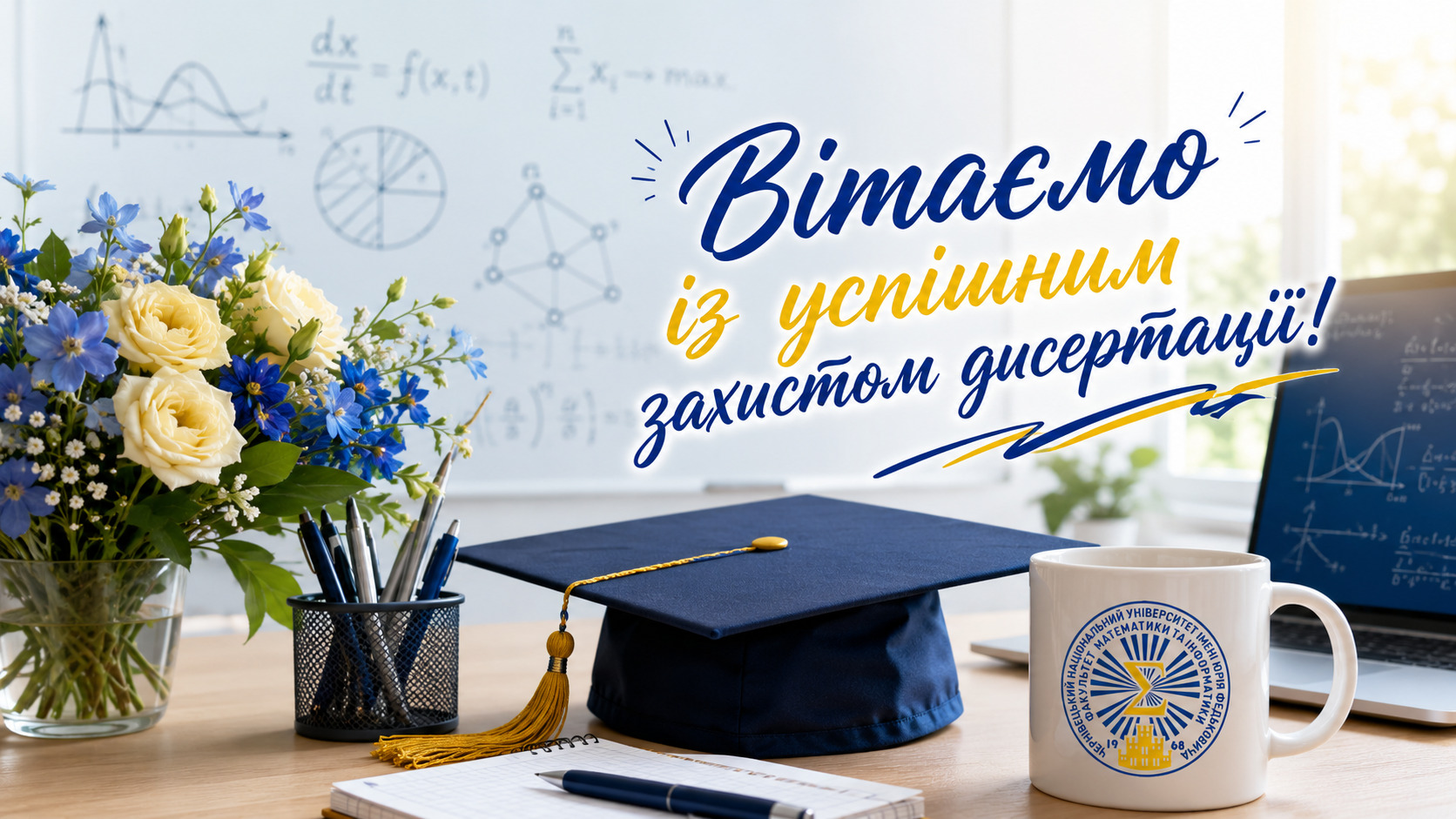 Вітаємо Олега Українця з успішним захистом дисертації на здобуття наукового ступеня доктора філософії!