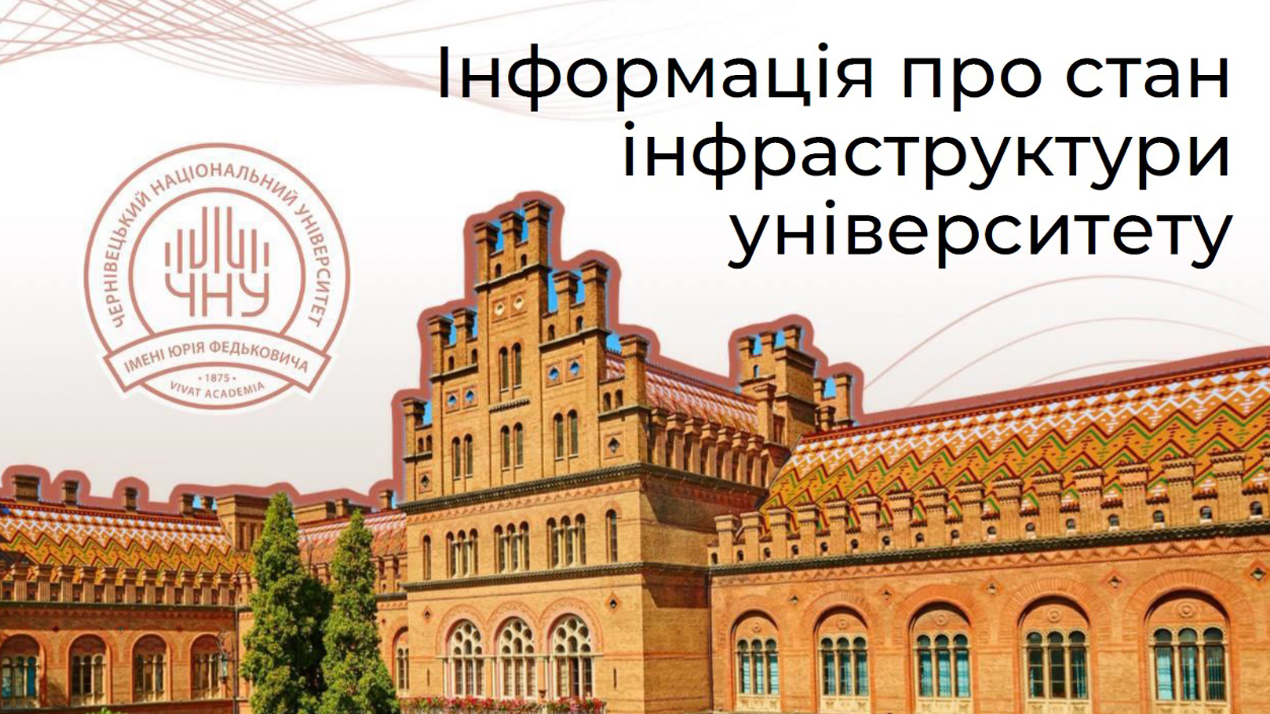Інформація про стан інфраструктури університету