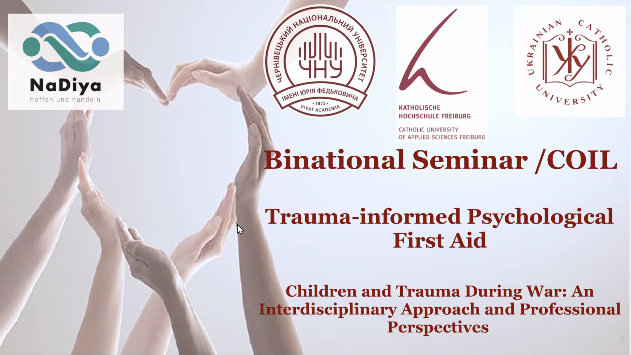 Англомовний курс «Trauma- Informed Psychosocial First Aid»