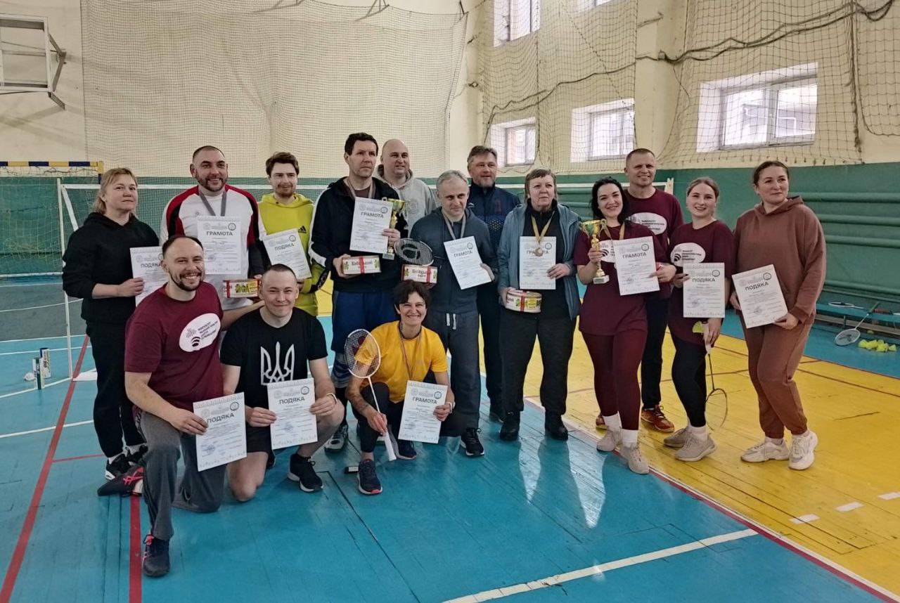 Участь у турнірі з бадмінтону в рамках 1-ї Спартакіади «Здоров'я»