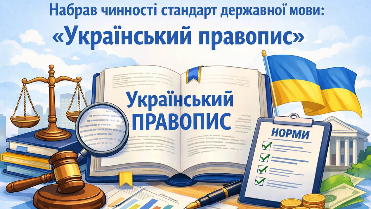 Новий стандарт державної мови «Український правопис»
