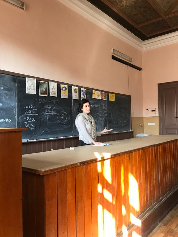 З вітальним словом виступила доцент кафедри історії та культури української мови Оксана Даскалюк