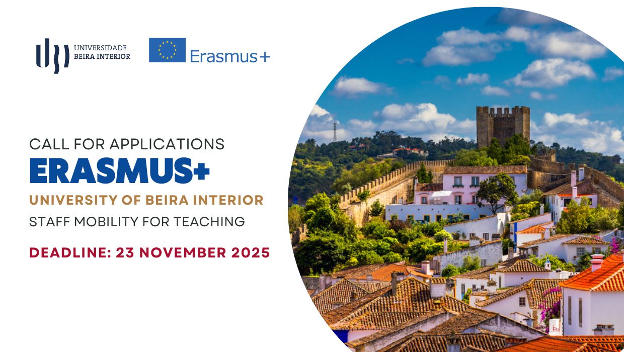 Відкрито конкурс ERASMUS+ Staff Mobility for Teaching до Університету Внутрішньої Бейри (Португалія) на весняний семестр 2026р.