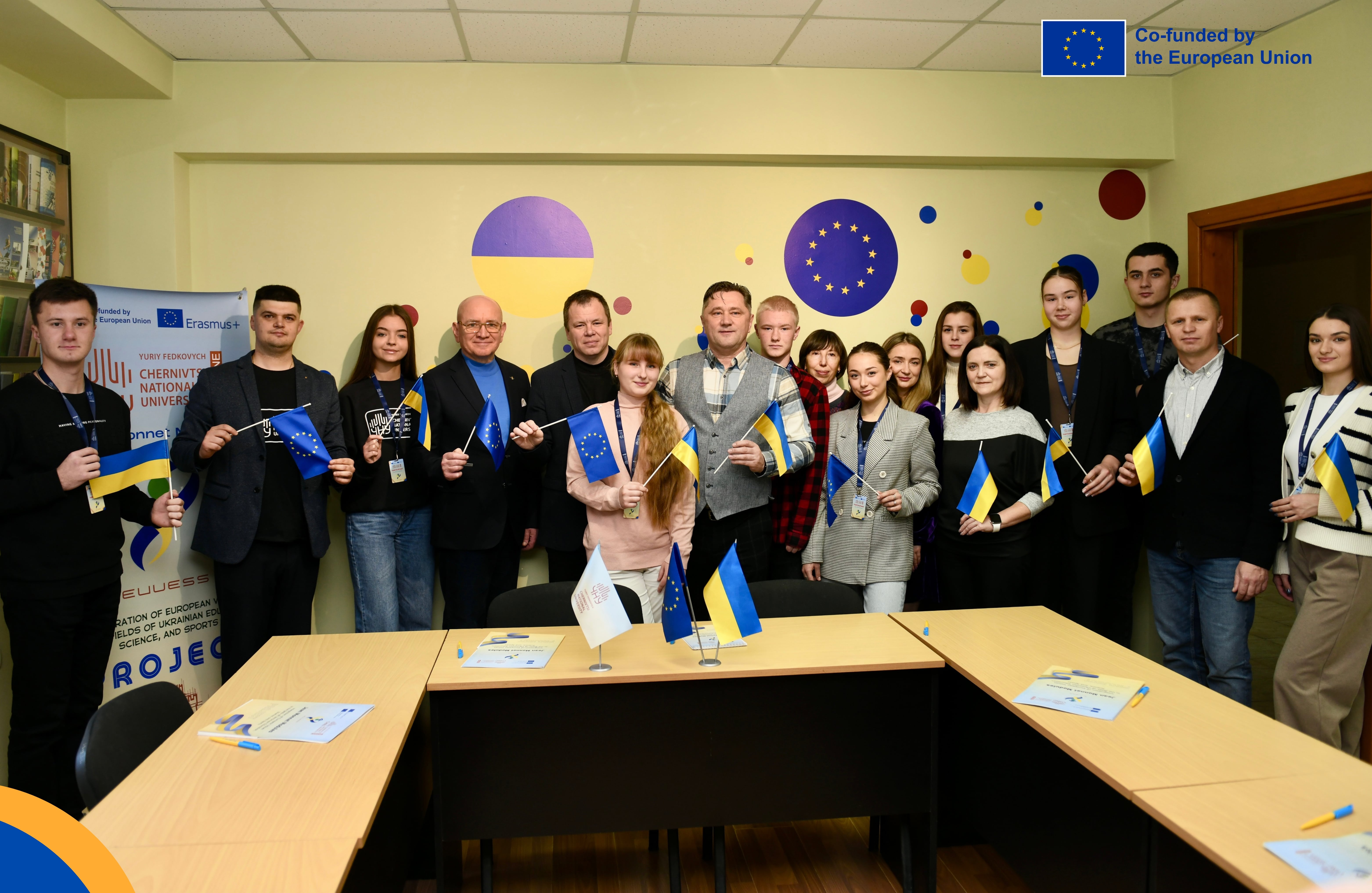 Відбулось відкриття тематичного кабінету в рамках проєкту Європейського Союзу Erasmus+ модуль Jean Monnet / EVUESS