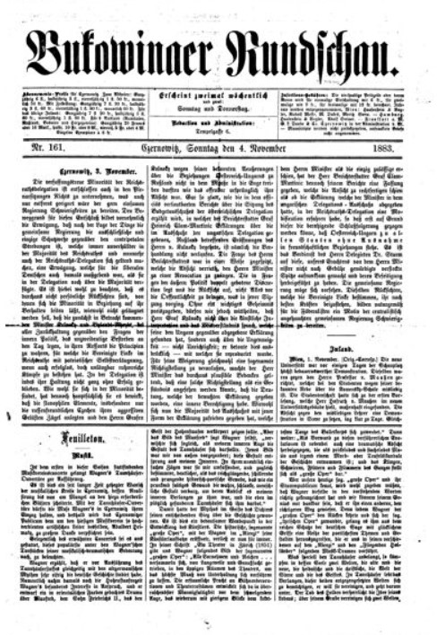 «Bukowinaer Rundschau»