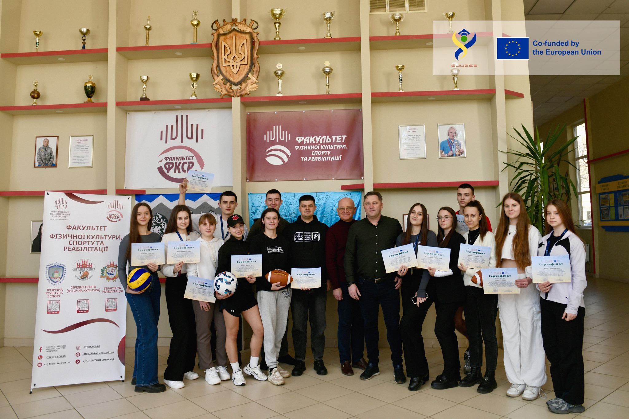 Урочисте вручення сертифікатів учасникам Зимової школи Erasmus+ Jean Monnet – EVUESS 