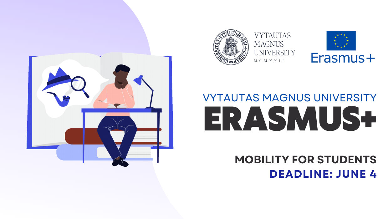 Відкрито конкурс ERASMUS+ до Університету Вітовта Великого м. Каунас (Литва) 