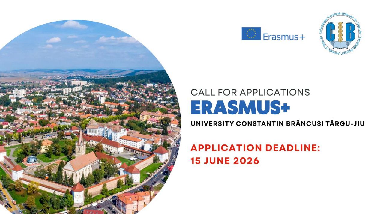 Відкрито конкурс ERASMUS+ на семестрове навчання до Університету «Константін Бринкуш» м. Тиргу Жіу на осінній семестр 2026/2027
