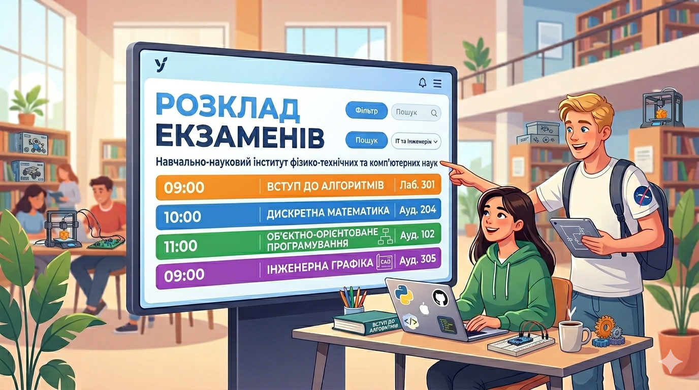 Розклад екзаменаційної сесії
