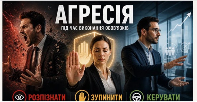 Тренінг «Агресія під час виконання обов’язків: розпізнати, зупинити, запобігти»