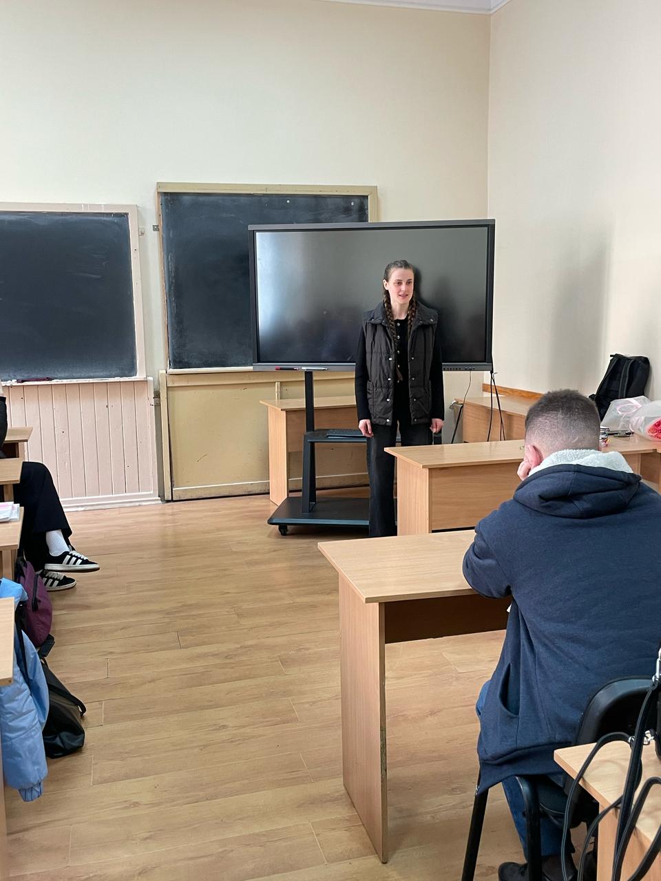 Звітує про практику Анастасія Зайко