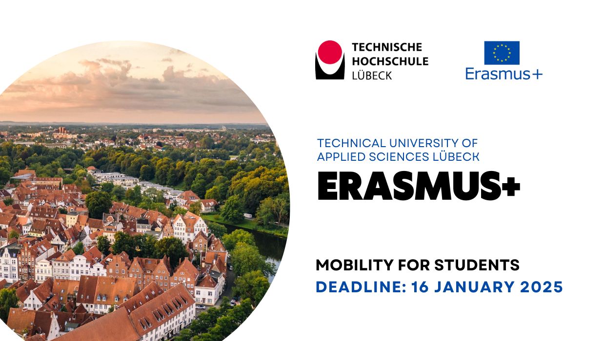 Відкрито конкурс ERASMUS+ в Університет прикладних наук м. Любек (Німеччина) на весняний семестр 2025