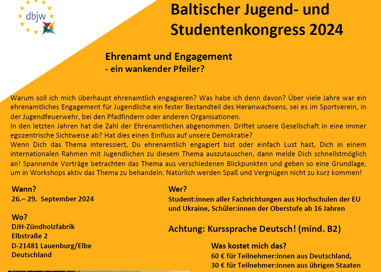 Baltischer Jugend- und Studentenkongress 2024 