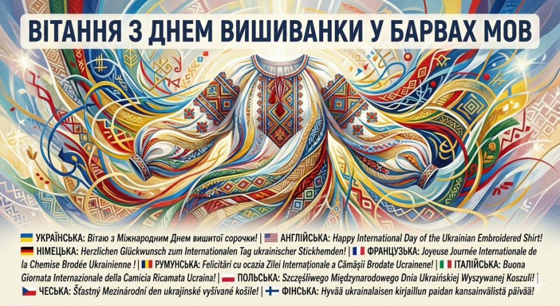 Щиро вітаємо з Днем вишиванки!