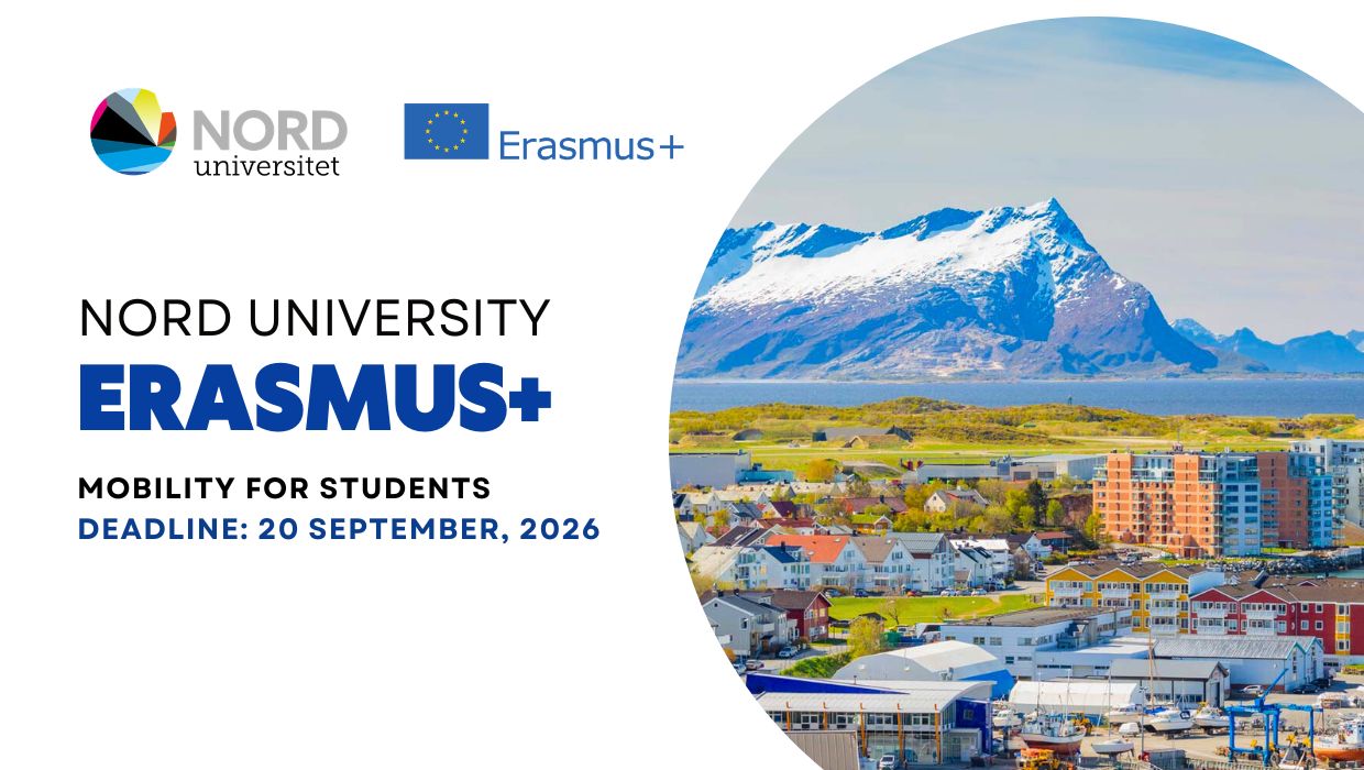 Відкрито конкурс ERASMUS+ в Університет Норд м. Бодо (Норвегія) на весняний семестр 2026/2027 н.р.