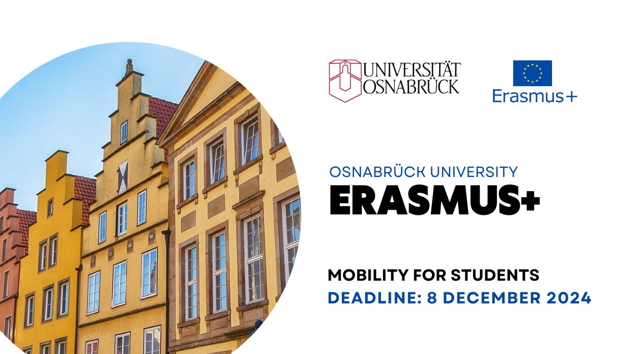Відкрито конкурс ERASMUS+ в Оснабрюцький університет (Німеччина) на весняний семестр 2024/25