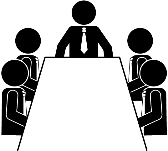 команда за столом