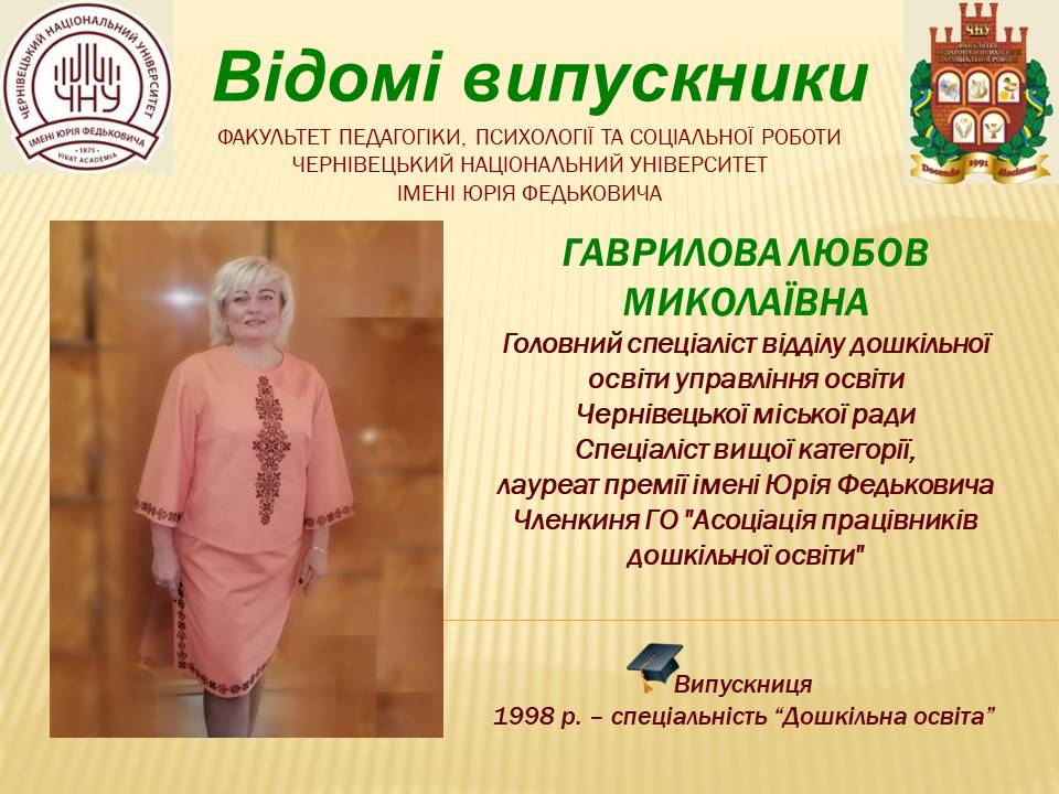 Гаврилова Любов Миколаївна