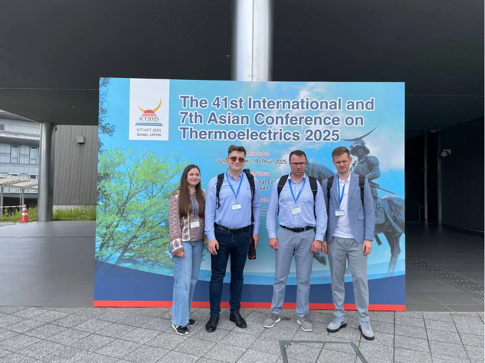 Аспірант кафедри термоелектрики на The 41st International Conference on Thermoelectrics & 7th Asian Conference on Thermoelectrics в Японії
