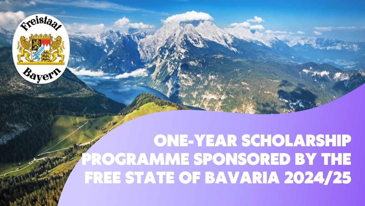 One-year scholarship programme sponsored by the Free State of Bavaria 2024/25