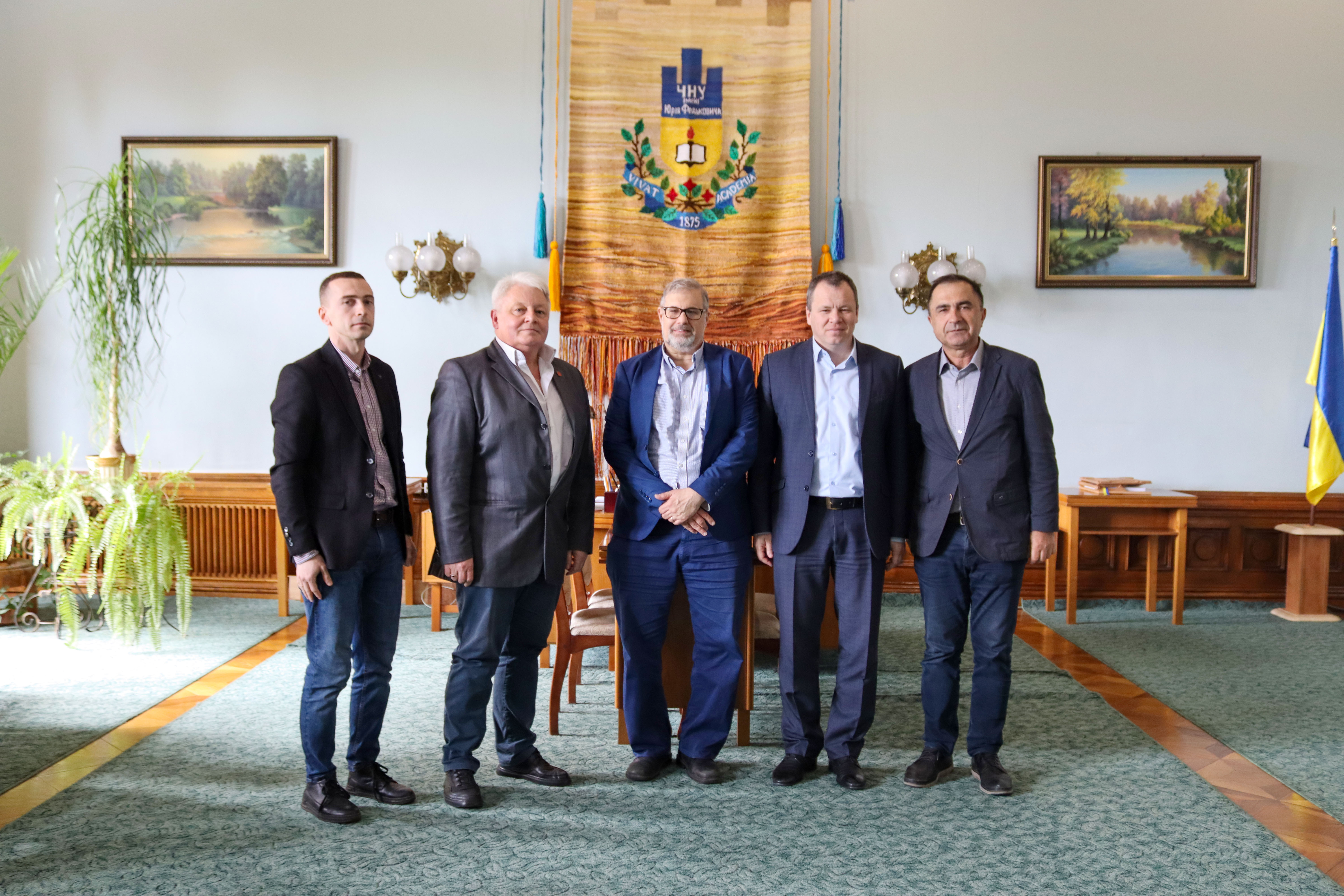 Відбулася зустріч ректора університету з професором Девідом Фішманом