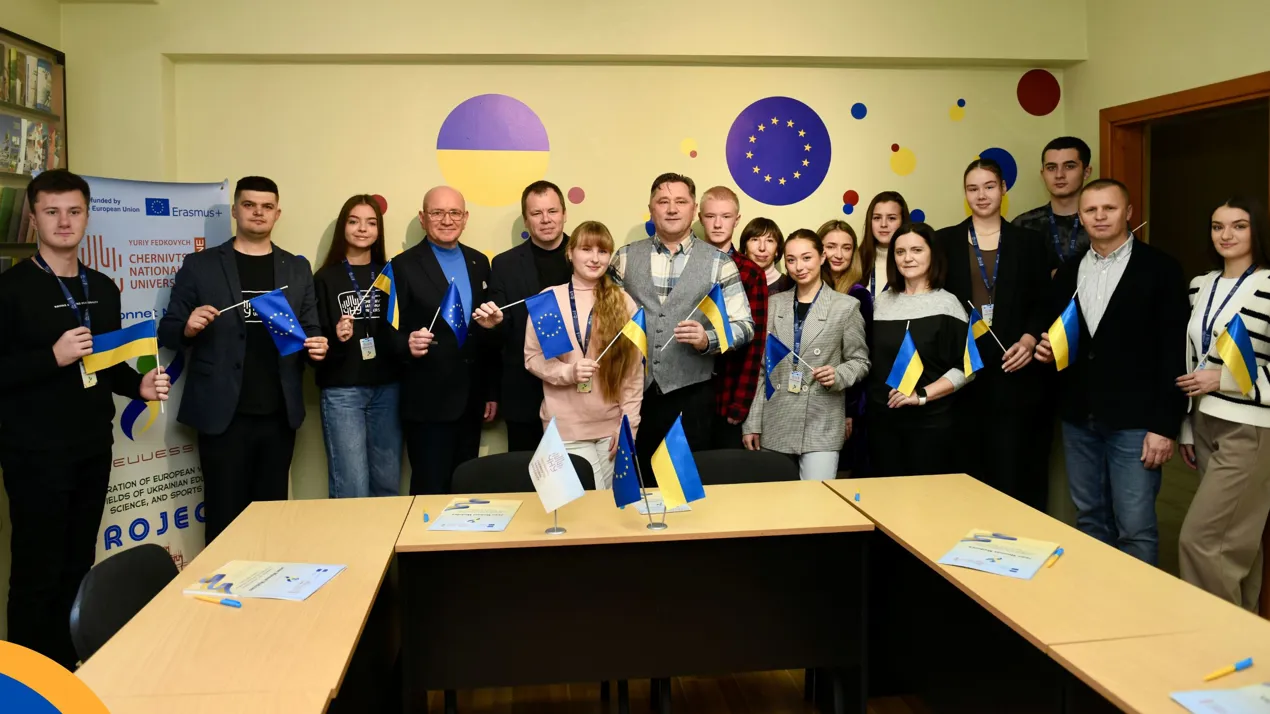 Відбулось відкриття тематичного кабінету в рамках проєкту Європейського Союзу Erasmus+ модуль Jean Monnet / EVUESS