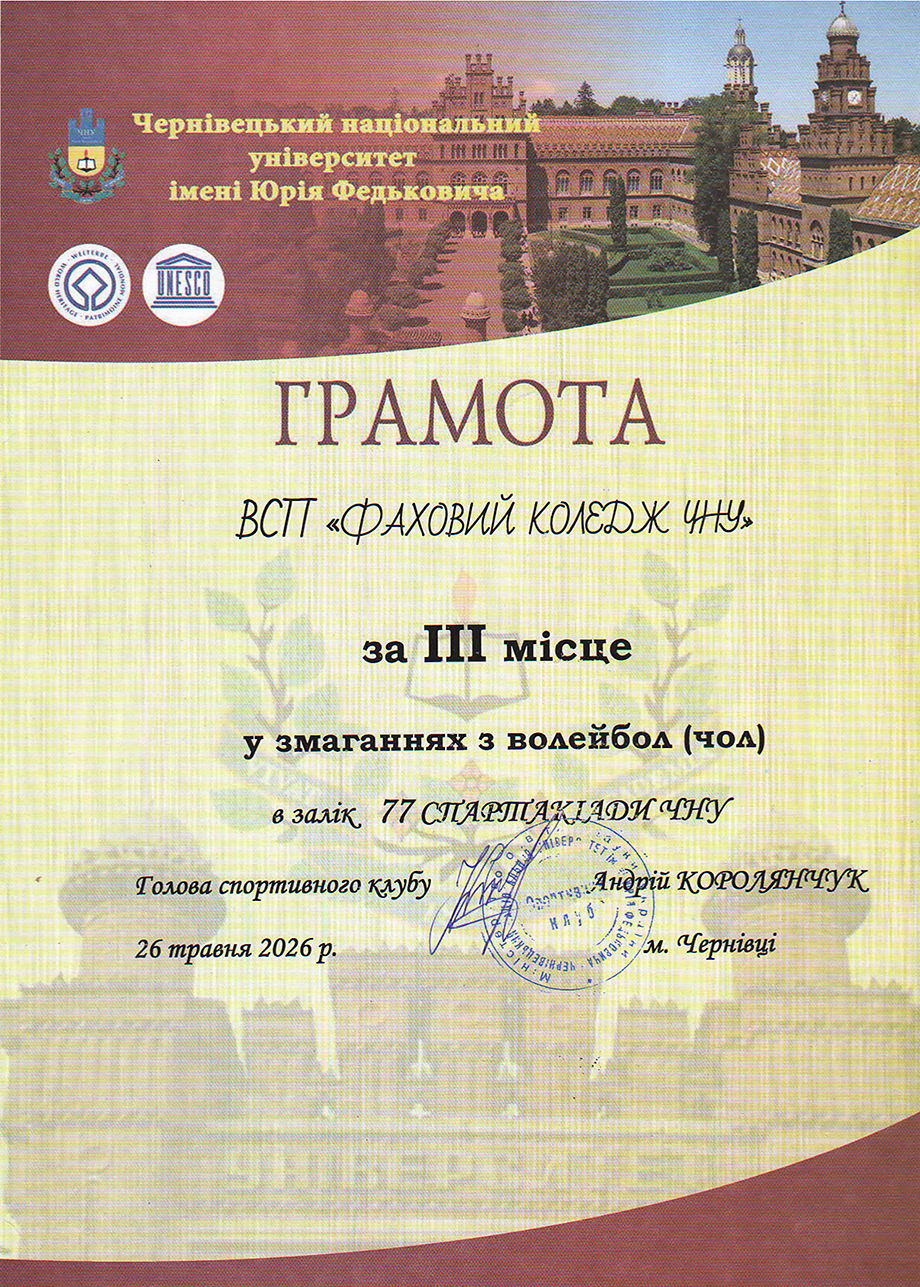 Волейбол (3 місце)