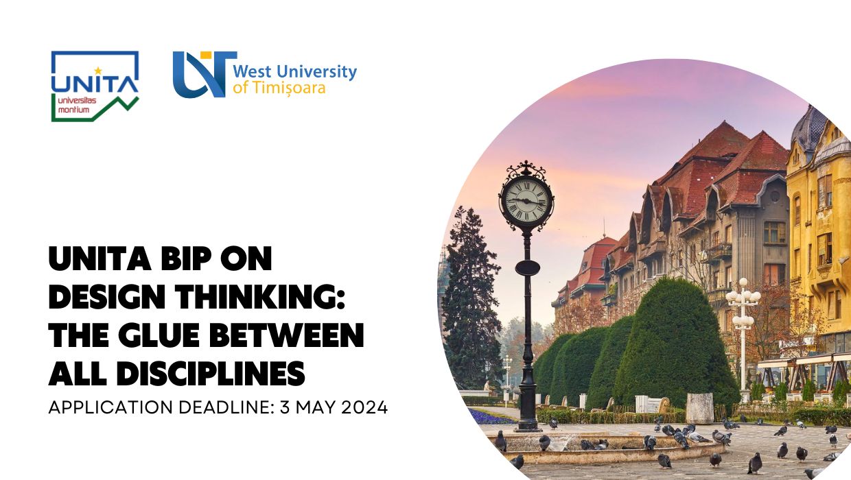 UNITA BIP "Design thinking: the glue between all disciplines" by UVT