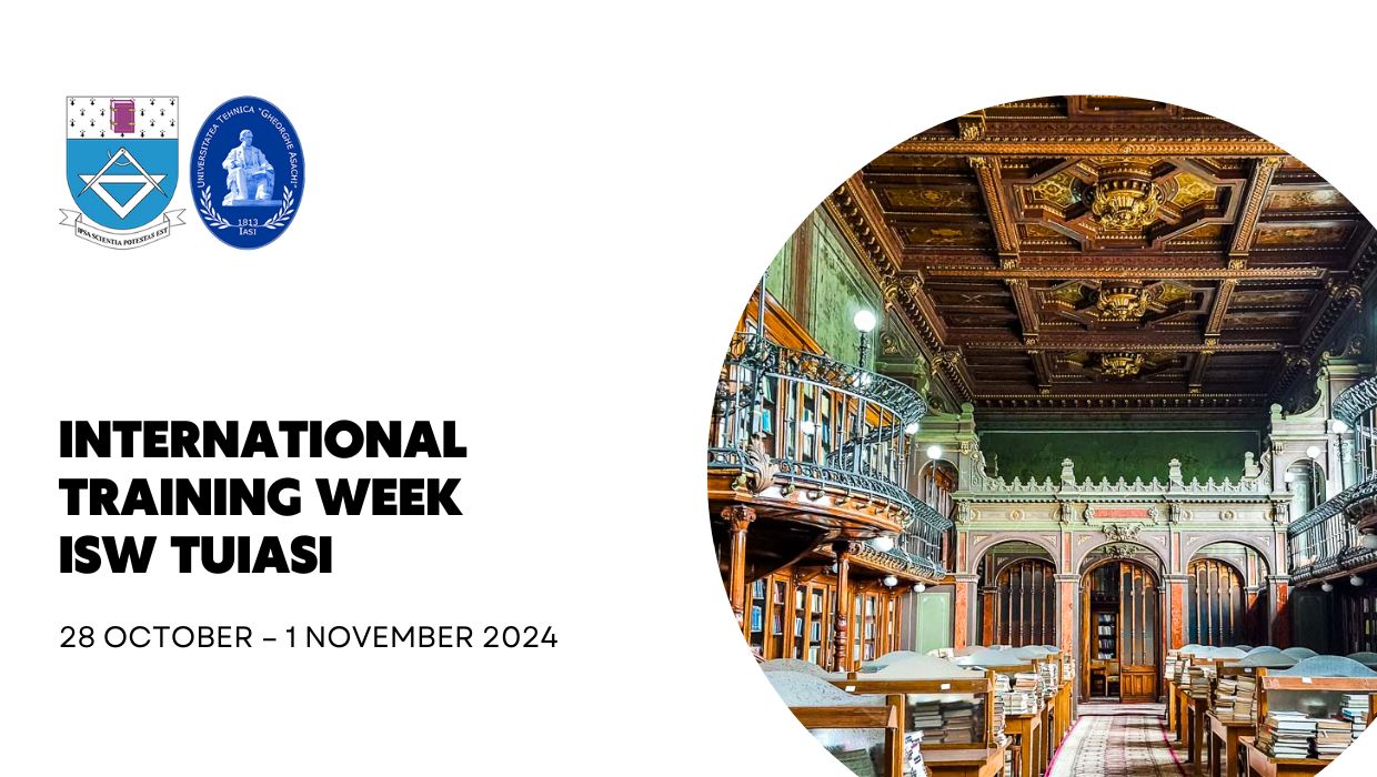 Invitation to the International Training Week ISW TUIASI (Romania)
