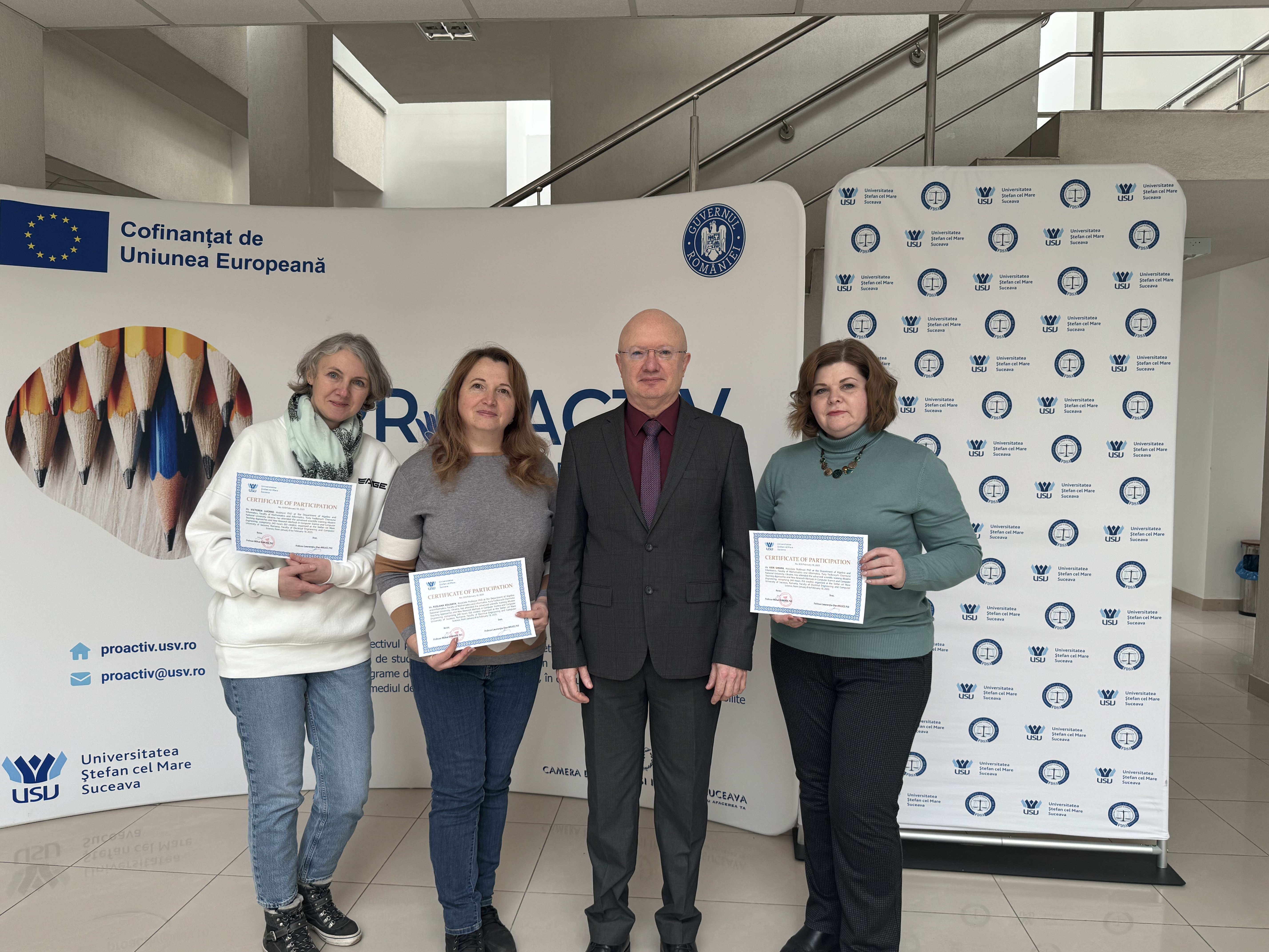 З 8 січня по 18 лютого 2025 року викладачі кафедри проходили стажування в Сучавському університеті імені Штефана чел Маре (Румунія)