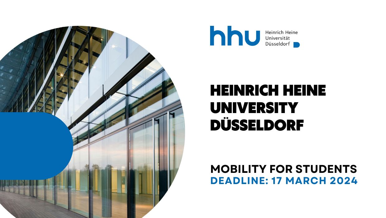 Відкрито конкурс в Дюссельдорфський університет ім. Генріха Гейне (Німеччина) на осінній семестр 2024/25