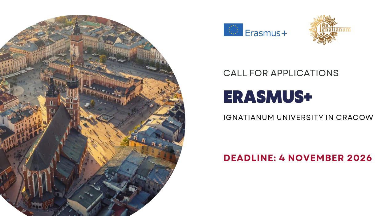 Відкрито конкурс ERASMUS+ до Університету Ігнатіанум у Кракові (Польща) на весняний семестр 2027 р.