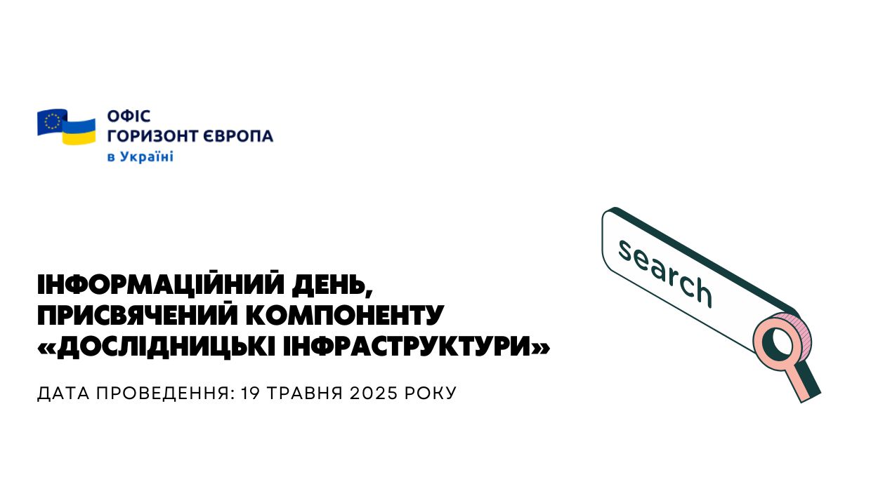 Інформаційний день, присвячений компоненту «Дослідницькі інфраструктури»