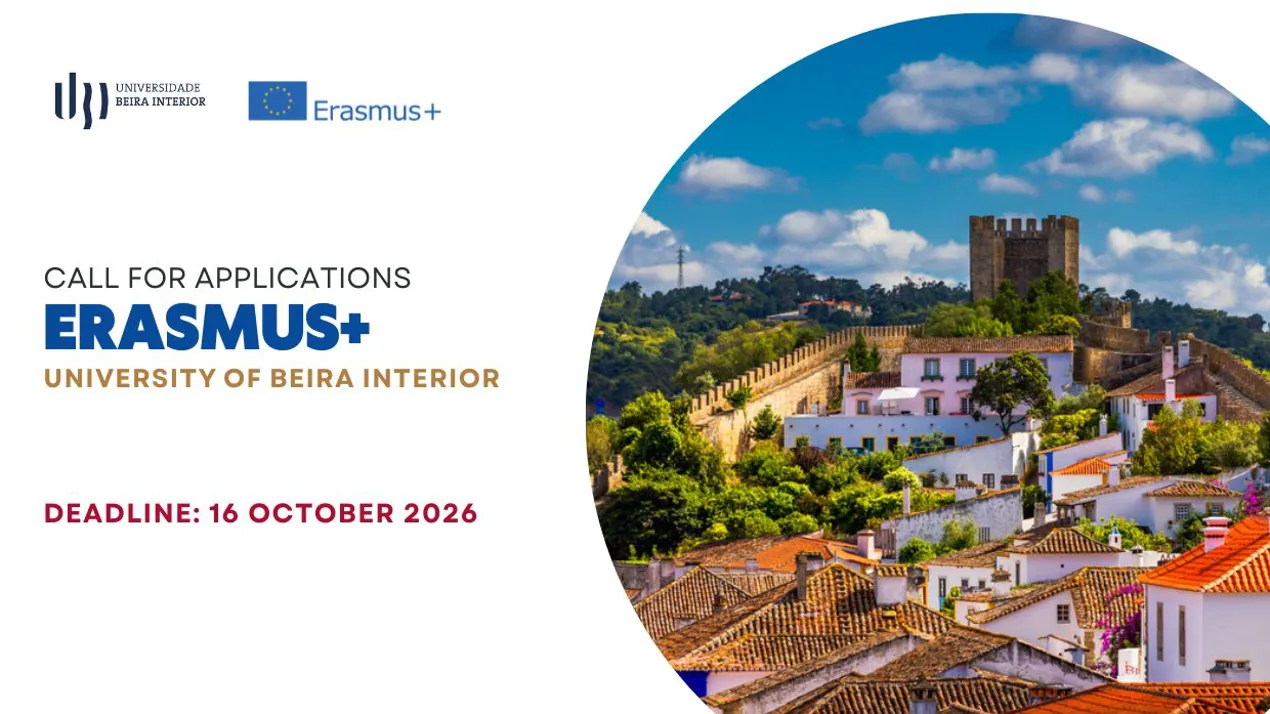 Відкрито конкурс ERASMUS+ на семестрове навчання до Університету Внутрішньої Бейри (Португалія) на весняний семестр 2027 р.