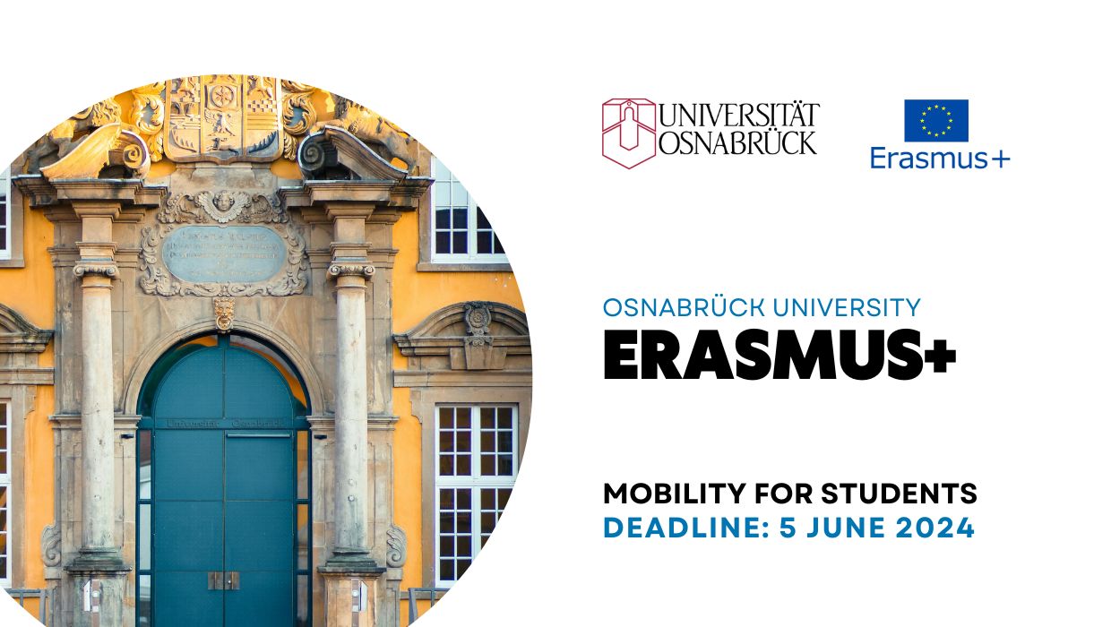 Відкрито конкурс ERASMUS+ в Оснабрюцький університет (Німеччина) на осінній семестр 2024/25
